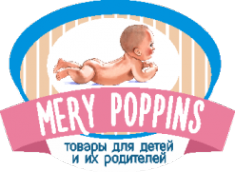 Логотип компании МЕРИ ПОППИНС магазин подгузников и товаров из Японии
